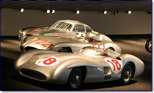 Mercedes-Benz W196 1955, 300SLR 1955, 300SL 1952 (front to back)