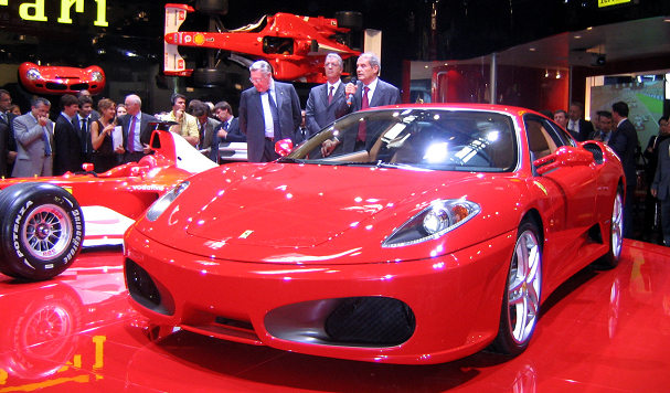 Sergio Pininfarina, Piero Ferrari - F430  World Premier (red) s/n 139119