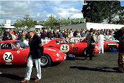 330 LMB s/n 4381SA, Derek Bell/Peter Hardman, 250 GTO 64 s/n 4399GT, John Surtees/Willy Green