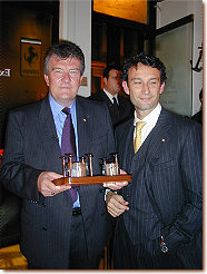 Richard Mackay with Dott. Andrea Zappia (Ferrari's Commercial & Marketing Director)