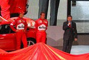 Michael Schumacher, Rubens Barrichello and Jean Todt and