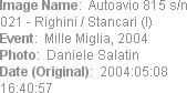 Image Name:  Autoavio 815 s/n 021 - Righini / Stancari (I)
Event:  Mille Miglia, 2004
Photo:  Dan...