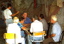 Playing cards in Cefalù
