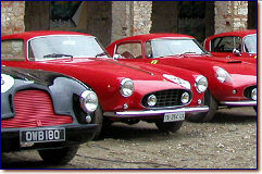 Aston Martin DB 2, Ferrari 250 GT Boano s/n 0609GT, Ferrari 250 GT TdF s/n 0911GT, Ferrari 250 GT Boano s/n 0525GT, Alfa 1900 Zagato, Cisitalia, Aston Martin DB 2/4 Mk II