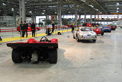 A nice display of various Ferrari competition models had been arranged