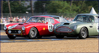 338 ASTON MARTIN DB4 GT  sn DB4GT/0122/R MAHMOUD / MAHMOUD;319 FERRARI 250GT Berlinetta  1811GT  TRABER / TRABER;Racing;Le Mans Classic