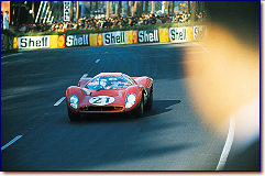 24h Le Mans 1967Ludovico Scarfiotti and Mike Parkes placed 2nd with the 330 P4 s/n 0858