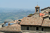 Centro Storico San Marino, view from Via Donna Felicissima