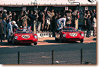 N&uuml;rburgring 1000 km 1963Confusion at the start but later, in the race fortune turned to the Scuderia Ferrari: The 250P No. 110 won with Surtees/ Mairesse, meanwhile No. 111, retired. Scarfiotti - co-driver was Michael Parkes - crashed at Aremberg. The cars were probably s/n 0812 (# 110) and s/n 0814 (# 111)