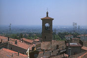 Dozza - rooftops from Castello