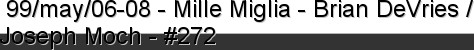  99/may/06-08 - Mille Miglia - Brian DeVries / Joseph Moch - #272