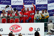 Overall Winners - 1. BMS Scuderia Italia, 2. G.P.C. Giesse Squadra Corse & 3. Freisinger Motorsport