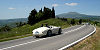 Ferraris on the road from Radicofani to Pienza