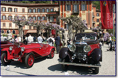 Left: Alfa Romeo 6C 1750 GS Spider Brianza 1932, Axel Marx (CH). Right: Ballot RH3 Brandone Coupé Aerosport 1932, André Plasch (B)