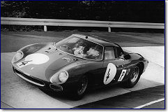 Nürburgring 1000 km 1966: The Ferrari 250 LM s/n 6119 was driven by the Swiss Team de Siebenthal/Heredia de Bandeira