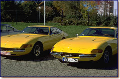 "Das Gelbe vom Ei" - 365 GTB/4 Daytona s/n 16417 (Dieter Berg) & 365 GTB/4 Daytona s/n 13195 (Matthias Ficht)