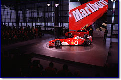 Ross Brawn and Jean Todt during the F2002 presentation