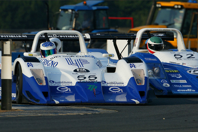 A Lucchini moment in the chicane............