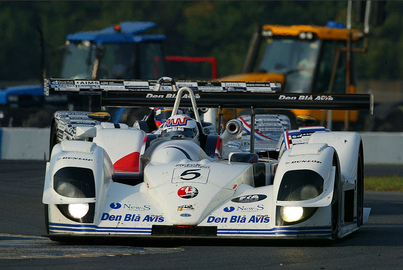 Andy Wallace's chase for victory was thwarted when then transmission failed on his DBA4-03S Zytek