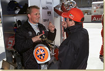 Johnny Herbert (left) and Christian Pescatori