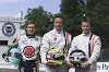 Johansson Motorsport drivers Patrick Lemarie, Tom Coronel and Stefan Johansson (from left)