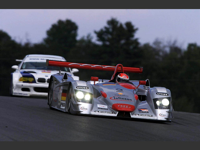 Emanuele Pirro in the Infineon Audi R8 #2