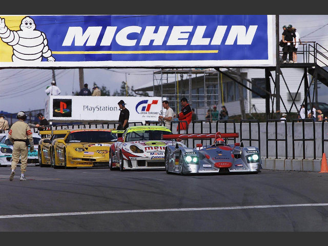 Emanuele Pirro in the Infineon Audi R8 #2