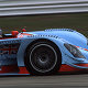 Johansson had his Gulf-sponsored Audi painted up like the GT40s, 917s and Mirages from the past