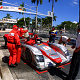 Emanuele Pirro during a pit stop