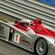 Emanuele Pirro in the Infineon Audi R8 #1