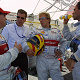 Rinaldo Capello, Ralf J&uuml;ttner, Frank Biela Emanuele Pirro (from left to right)