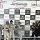 Tom Kristensen, Rinaldo Capello, Emanuele Pirro and Frank Biela (from left) on the podium