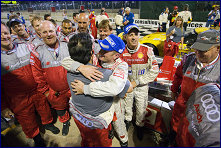 Celebrations after the race
