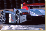 That's all what the #2 and #1 Panoz could see for the first hour the back of the #78 Audi R8 driven by Emanuele Pirro