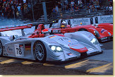 #78 Emanuele Pirro and #2 O'Connell in the Panoz