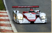Emanuele Pirro in the Infineon Audi R8 (2002 version)
