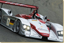 Emanuele Pirro in the Infineon Audi R8 (2002 version)