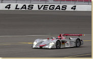 Audi R8 driven by Emanuele Pirro during free practice with the fastest time
