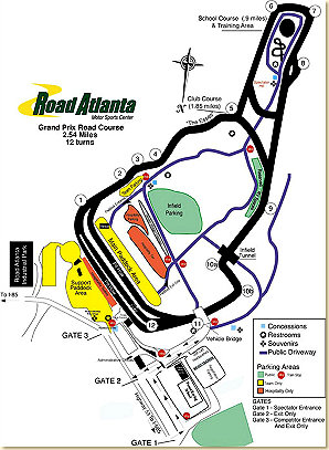 Road Atlanta Track Map