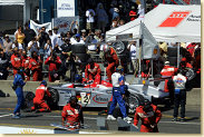 Pitstop of Emanuele Pirro