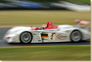 Emanuele Pirro in the #2 Infineon Audi R8