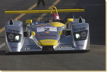 Audi driver Rinaldo Capello (#2) in first qualifying on Wednesday