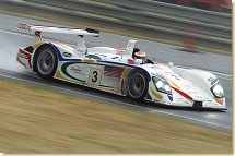 Johnny Herbert in the Champion Racing Audi R8 in the rain