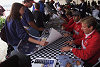 The Audi drivers at the autograph session