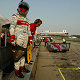 Driver change: Rinaldo Capello waits for Tom Kristensen